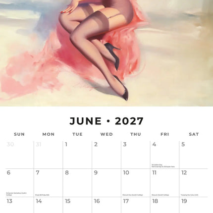 Red Robin Retro Pin Ups Kalender 2027