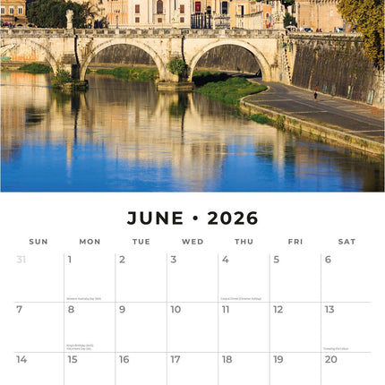 Red Robin Rome Kalender 2026
