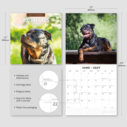 Red Robin Rottweiler Kalender 2027