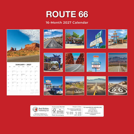Red Robin Route 66 Kalender 2027
