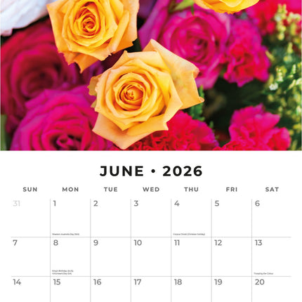 Red Robin Rozen Kalender 2026