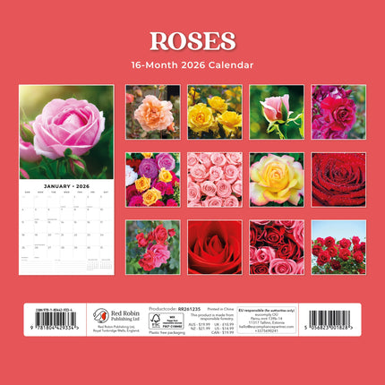 Red Robin Rozen Kalender 2026