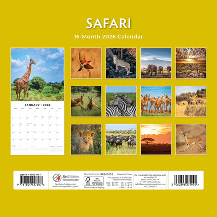 Red Robin Safari Kalender 2026