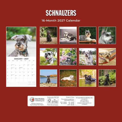Red Robin Schnauzer Kalender 2027