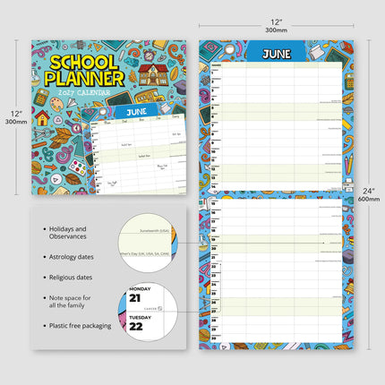 Red Robin School Planner - Kalender 2027
