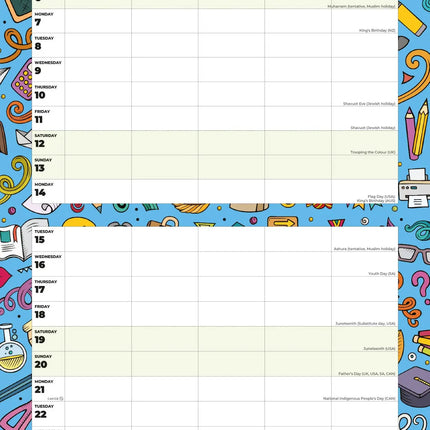 Red Robin School Planner - Kalender 2027
