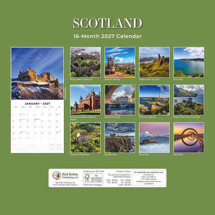 Red Robin Schotland Kalender 2027