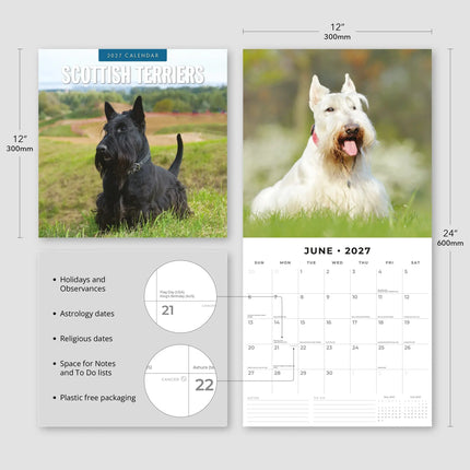 Red Robin Schotse Terrier Kalender 2027