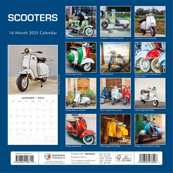 Red Robin Scooters Kalender 2025