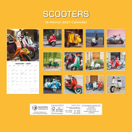 Red Robin Scooters Kalender 2027