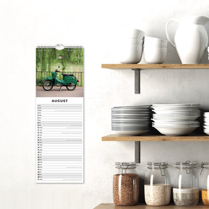 Red Robin Scooters Slimline Kalender 2026