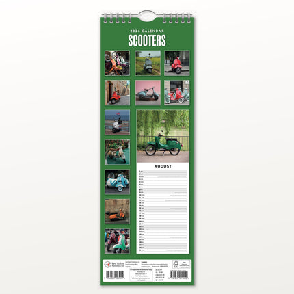 Red Robin Scooters Slimline Kalender 2026