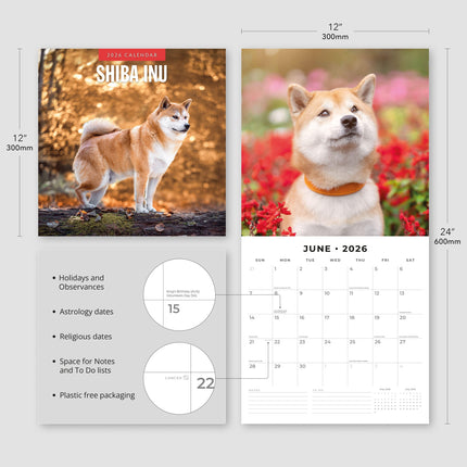 Red Robin Shiba Inu Kalender 2026