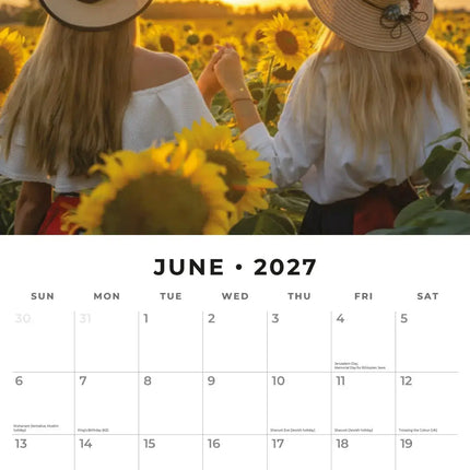 Red Robin Sisters Kalender 2027