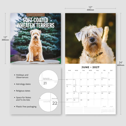 Red Robin Softcoated Wheaten Terrier Kalender 2027