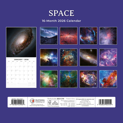 Red Robin Space Kalender 2026