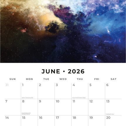 Red Robin Space Kalender 2026