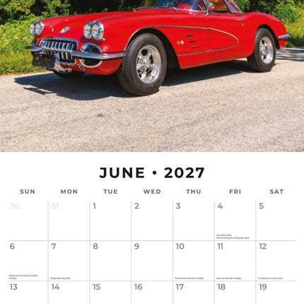 Red Robin Sports Cars Kalender 2027
