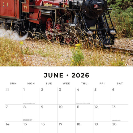 Red Robin Steam Trains Kalender 2026