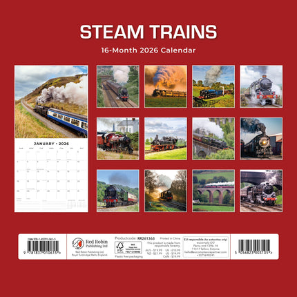 Red Robin Steam Trains Kalender 2026