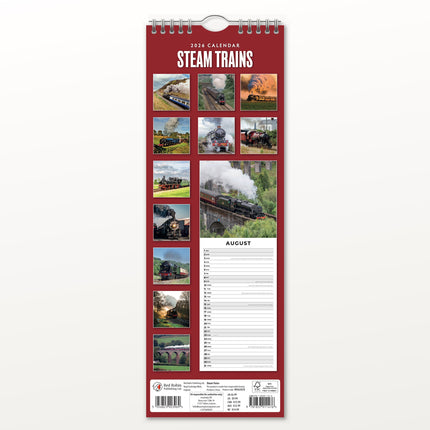 Red Robin Stoomtrein Slimline Kalender 2026