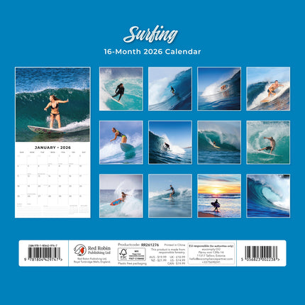 Red Robin Surfing Kalender 2026