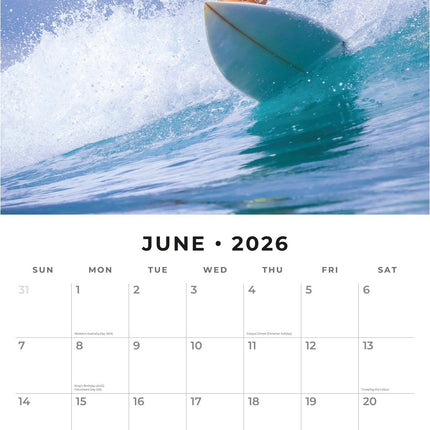 Red Robin Surfing Kalender 2026