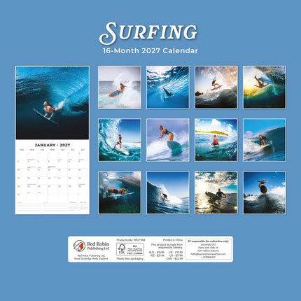 Red Robin Surfing Kalender 2027