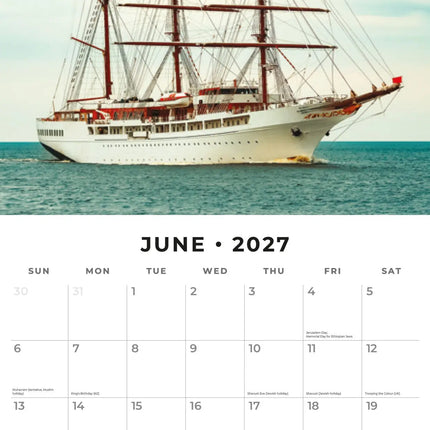 Red Robin Tall Ships Kalender 2027