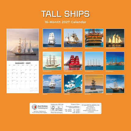 Red Robin Tall Ships Kalender 2027