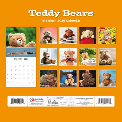 Red Robin Teddy Bears Kalender 2027