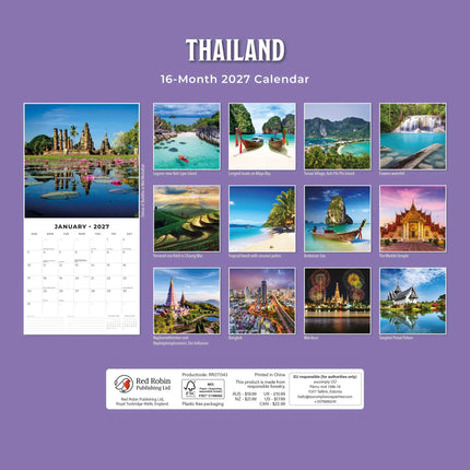 Red Robin Thailand Kalender 2027