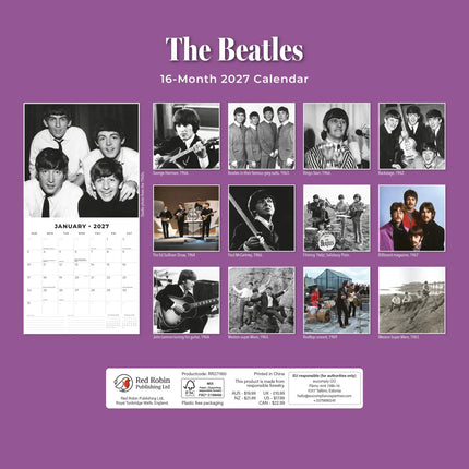 Red Robin The Beatles Kalender 2027