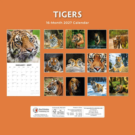 Red Robin Tijger Kalender 2027