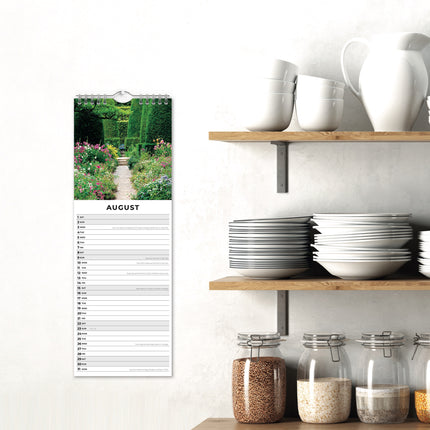 Red Robin Tranquil Gardens Slimline Kalender 2026