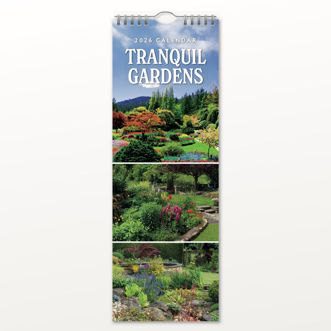 Red Robin Tranquil Gardens Slimline Kalender 2026