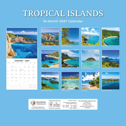 Red Robin Tropical Islands Kalender 2027