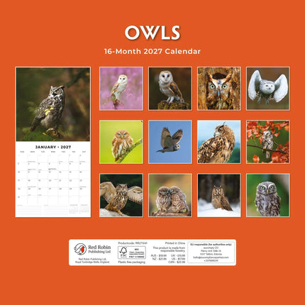Red Robin Uilen Kalender 2027