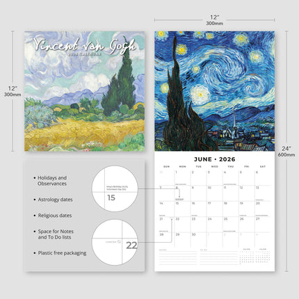 Red Robin Van Gogh Kalender 2027