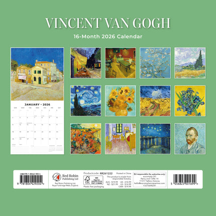 Red Robin Van Gogh Kalender 2027