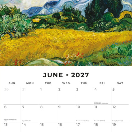 Red Robin Van Gogh Kalender 2027
