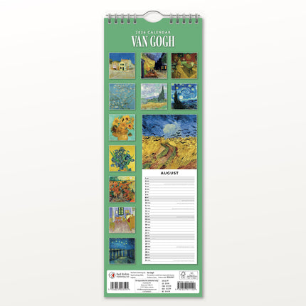 Red Robin van Gogh Slimline Kalender 2026