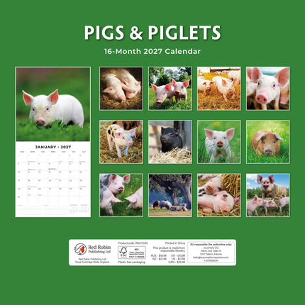 Red Robin Varken Kalender 2027