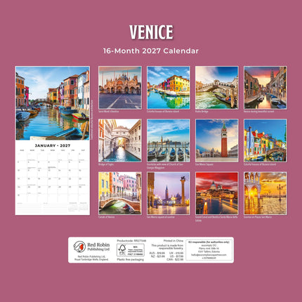Red Robin Venetië Kalender 2027