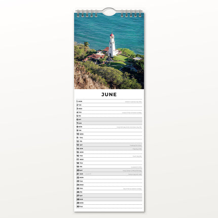 Red Robin Vuurtorens Slimline Kalender 2026