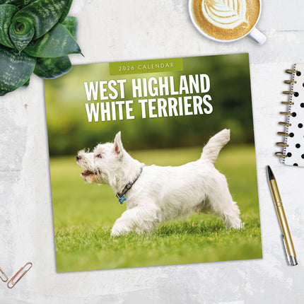Red Robin West Highland White Terrier Kalender 2026