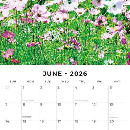 Red Robin Wilde Bloemen Kalender 2026