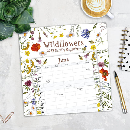 Red Robin Wildflowers Family Organiser 2027