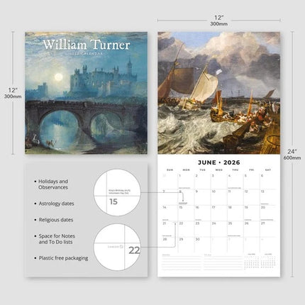 Red Robin William Turner Kalender 2026