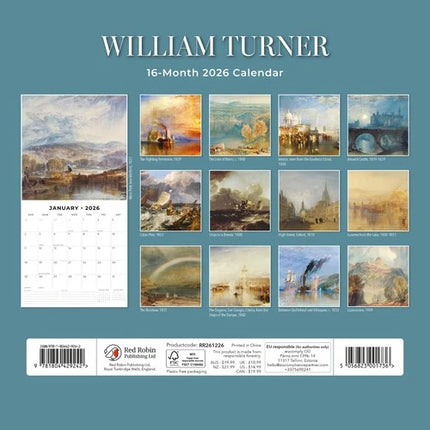 Red Robin William Turner Kalender 2026